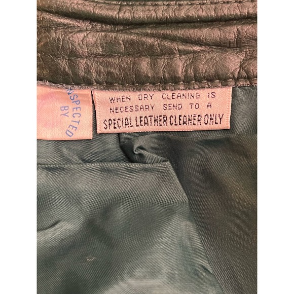 Vintage 100% Soft Green Leather Skirt Size Fits Small/Medium - Picture 8 of 10